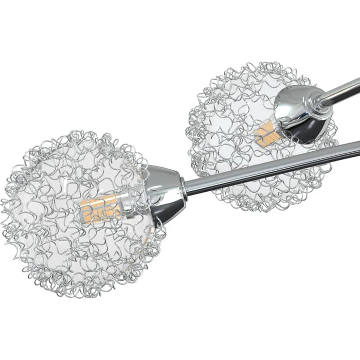 Lampada da Soffitto con Paralumi in Rete per 5 Luci LED G9 337909