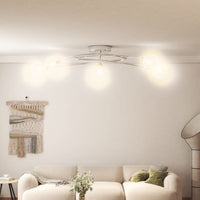 Lampada da Soffitto con Paralumi in Rete per 5 Luci LED G9 337909