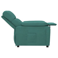 Poltrona Reclinabile in Tessuto Verde Scuro 348281