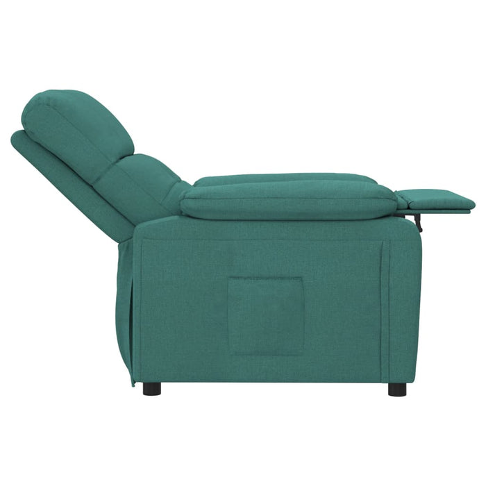 Poltrona Reclinabile in Tessuto Verde Scuro 348281