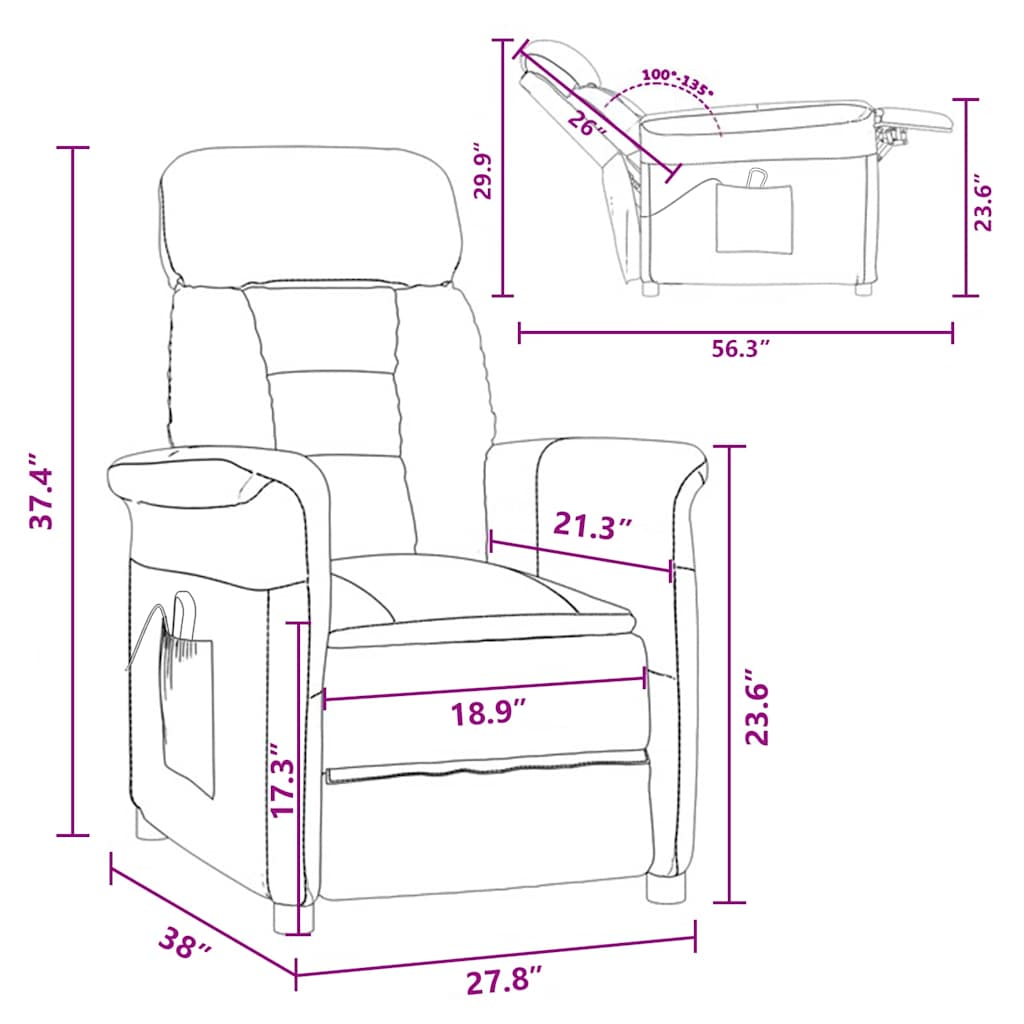 Sedia da massaggio Talpa 70.5 x 96.5 x 95 cm Tessuto 348407
