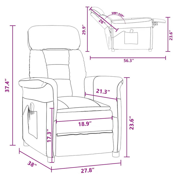 Sedia da massaggio Talpa 70.5 x 96.5 x 95 cm Tessuto 348407