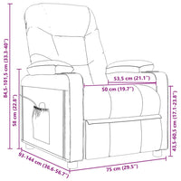 Poltrona Reclinabile in Tessuto Verde Scuro 348535