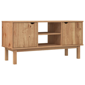 Mobile TV OTTA 113,5x43x57 cm in Legno Massello di Pino 348594