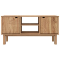 Mobile TV OTTA 113,5x43x57 cm in Legno Massello di Pino 348594