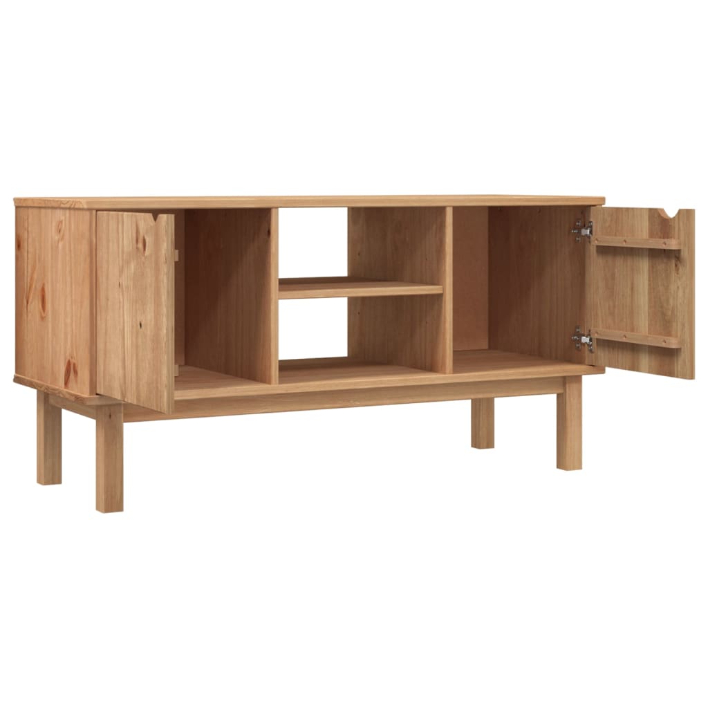 Mobile TV OTTA 113,5x43x57 cm in Legno Massello di Pino 348594