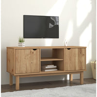 Mobile TV OTTA 113,5x43x57 cm in Legno Massello di Pino 348594
