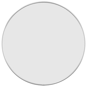 Specchio da Parete Argento Ø 50 cm Rotondo 348176