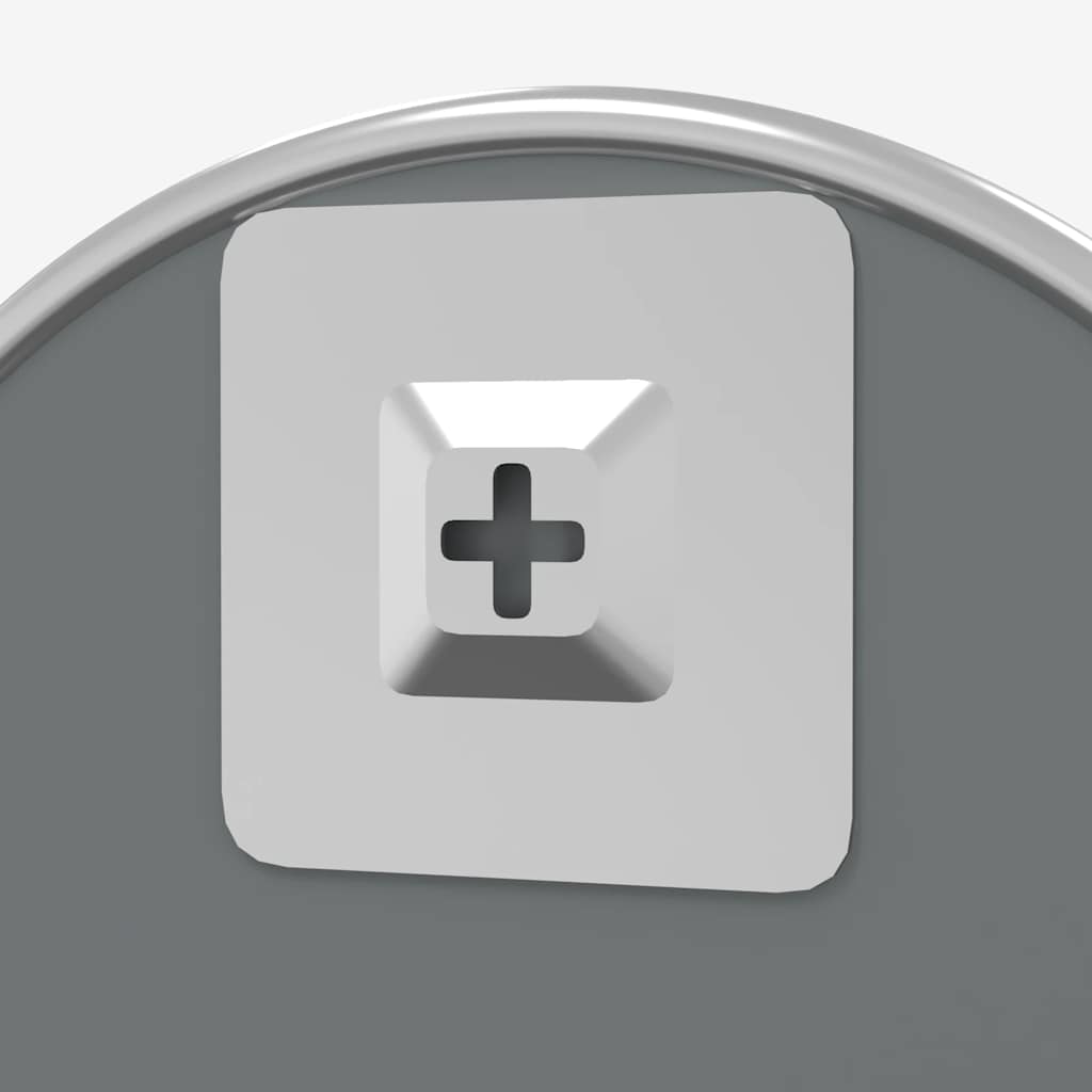 Specchio da Parete-Specchio a Muro-Specchio Decorativo Argento ? 50 cm Rotondo