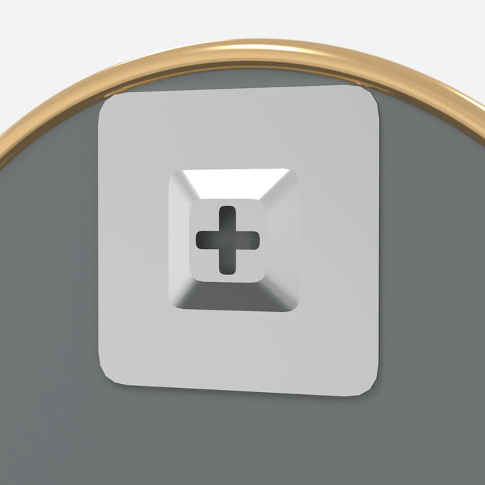 Specchio da Parete-Specchio a Muro-Specchio Decorativo Dorato ? 20 cm Rotondo