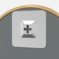 Specchio da Parete-Specchio a Muro-Specchio Decorativo Dorato ? 30 cm Rotondo