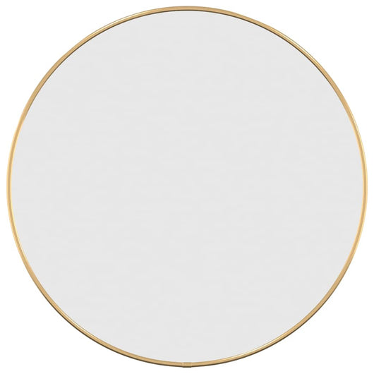 Specchio da Parete Dorato Ø 50 cm Rotondo 348181