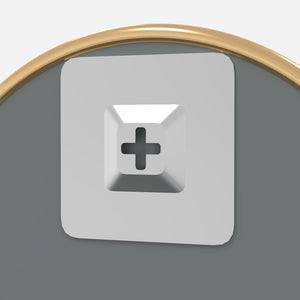 Specchio da Parete-Specchio a muro Dorato ? 50 cm Rotondo