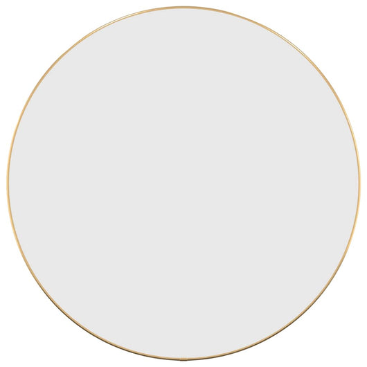 Specchio da Parete-Specchio a Muro-Specchio Decorativo Dorato ? 60 cm Rotondo
