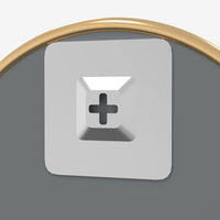 Specchio da Parete-Specchio a Muro-Specchio Decorativo Dorato ? 60 cm Rotondo