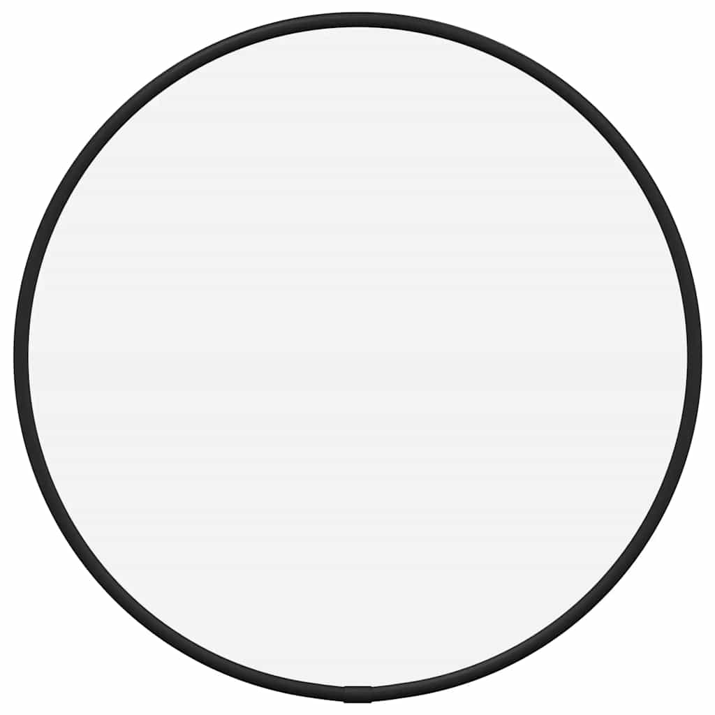 Specchio da Parete Nero Ø 30 cm Rotondo 348184