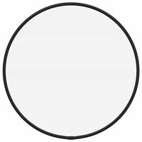 Specchio da Parete Nero Ø 30 cm Rotondo 348184