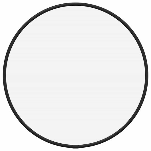 Specchio da Parete Nero Ø 30 cm Rotondo 348184