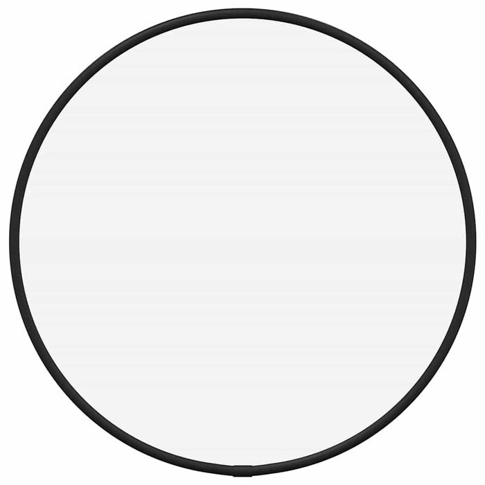Specchio da Parete Nero Ø 30 cm Rotondo 348184