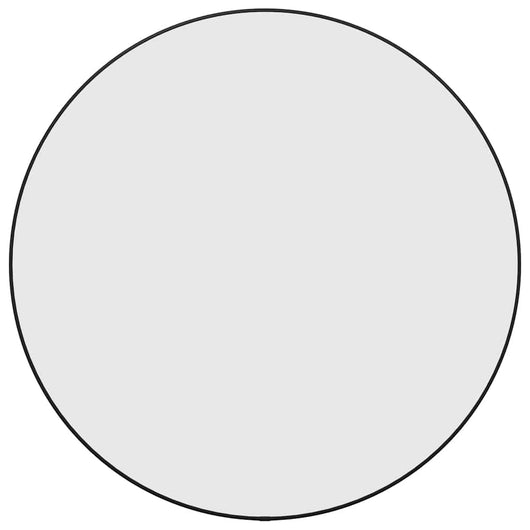 Specchio da Parete Nero Ø 60 cm Rotondo 348187