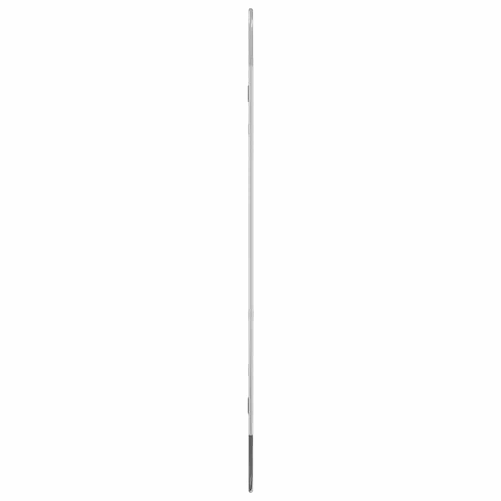 Specchio da Parete Argento 90x40 cm Ovale 348193