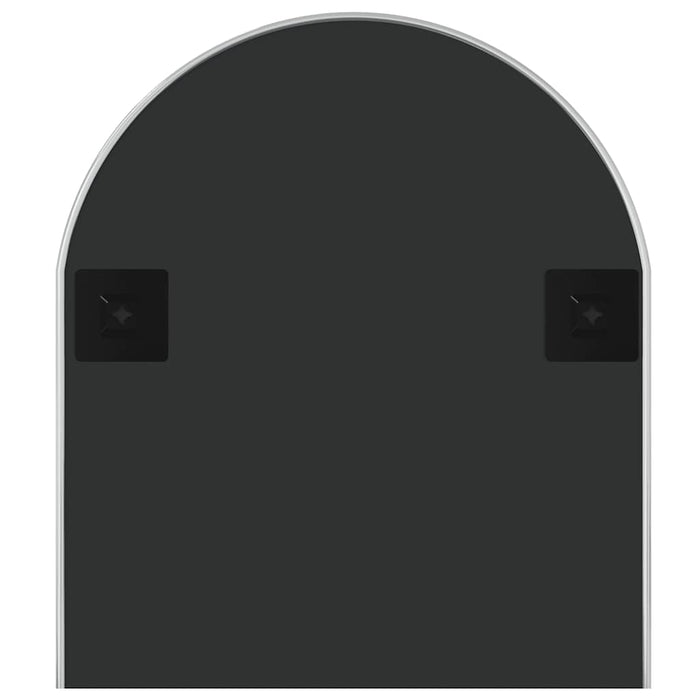 Specchio da Parete-Specchio a Muro-Specchio Decorativo Argento 100x45 cm Ovale