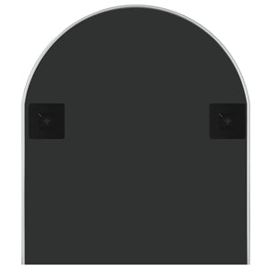 Specchio da Parete Argento 100x45 cm Ovale 348194