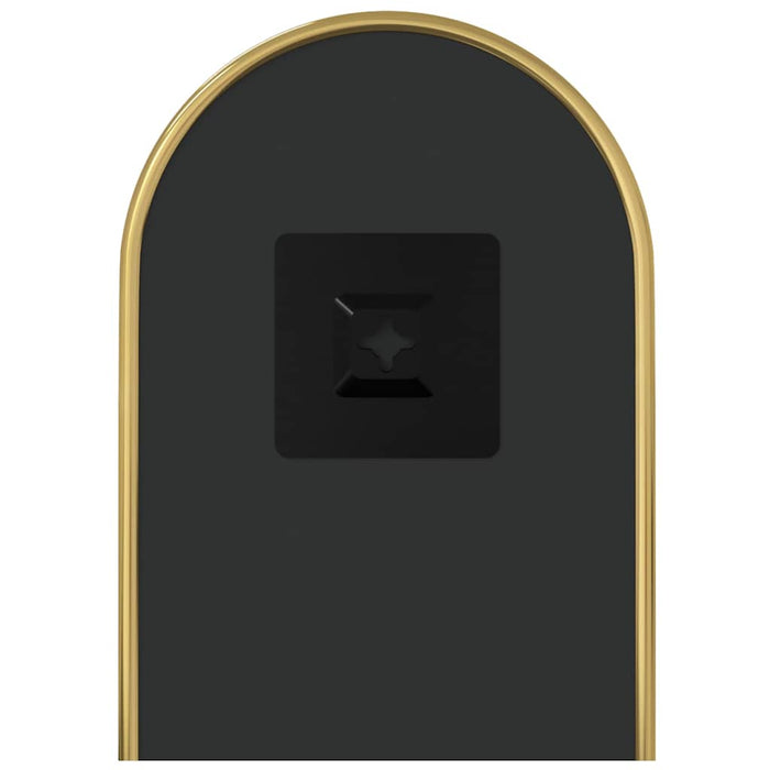 vidaXL Specchio da Parete Dorato 40x15 cm Ovale