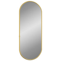 Specchio da Parete Dorato 50x20 cm Ovalecod mxl 71552