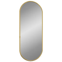 Specchio da Parete Dorato 60x25 cm Ovalecod mxl 95578