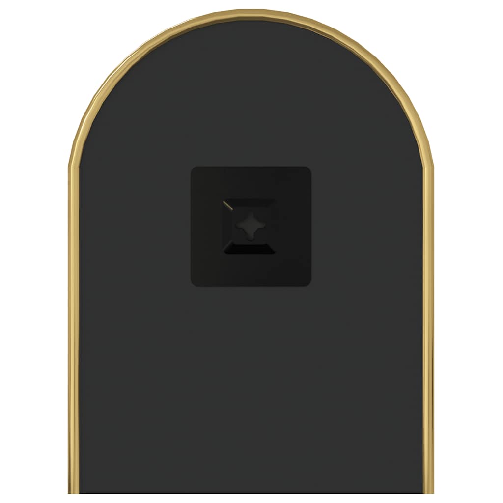 Specchio da Parete Dorato 60x25 cm Ovale 348197