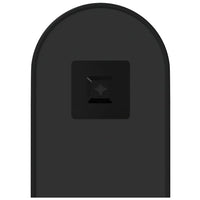 Specchio da Parete-Specchio a Muro-Specchio Decorativo Nero 40x15 cm Ovale