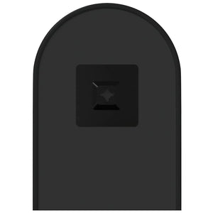 Specchio da Parete-Specchio a Muro-Specchio Decorativo Nero 40x15 cm Ovale