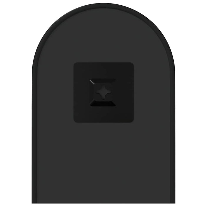 Specchio da Parete Nero 40x15 cm Ovale 348202