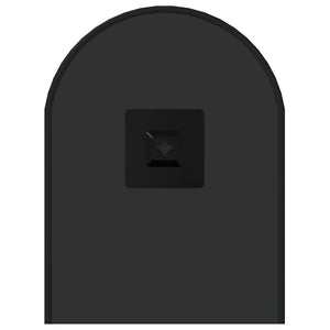 Specchio da Parete-Specchio a Muro-Specchio Decorativo Nero 50x20 cm Ovale