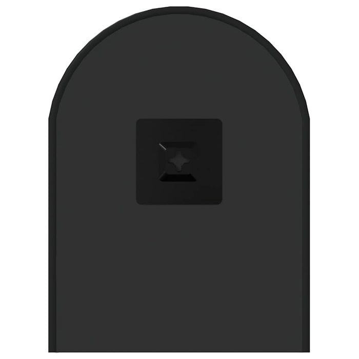 Specchio da Parete-Specchio a Muro-Specchio Decorativo Nero 50x20 cm Ovale