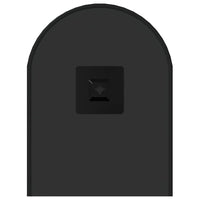 Specchio da Parete Nero 50x20 cm Ovale 348203