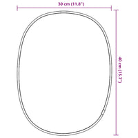 Specchio da Parete-Specchio a Muro-Specchio Decorativo Dorato 40x30 cm