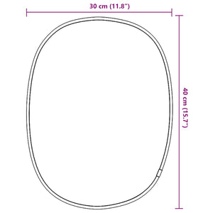 Specchio da Parete-Specchio a Muro-Specchio Decorativo Dorato 40x30 cm