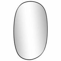 Specchio da Parete Nero 60x40 cm 348224