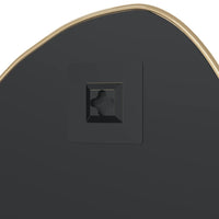 Specchio da Parete-Specchio a Muro-Specchio Decorativo Dorato 50x40 cm 196529