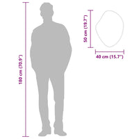 Specchio da Parete-Specchio a Muro-Specchio Decorativo Dorato 50x40 cm 196529