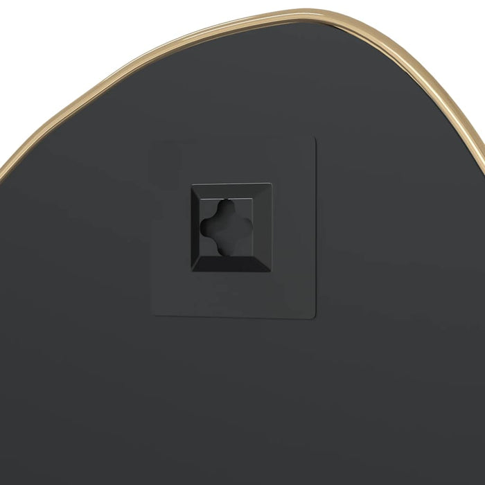 Specchio da Parete-Specchio a Muro-Specchio Decorativo Dorato 60x50 cm 886888