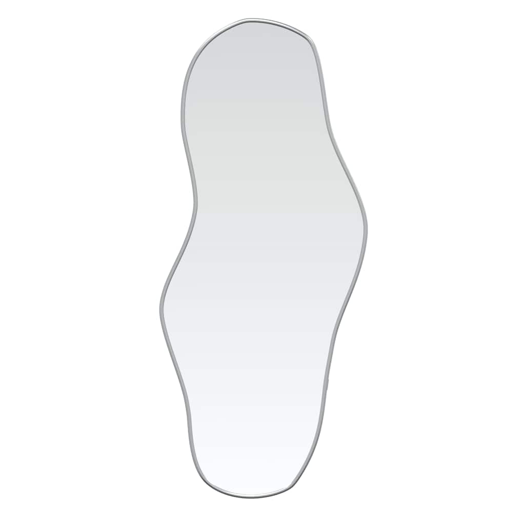 vidaXL Specchio da Parete Argento 60x25 cm