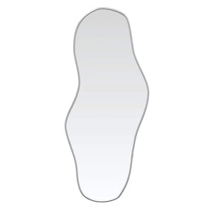 Specchio da Parete-Specchio a Muro-Specchio Decorativo Argento 80x35 cm