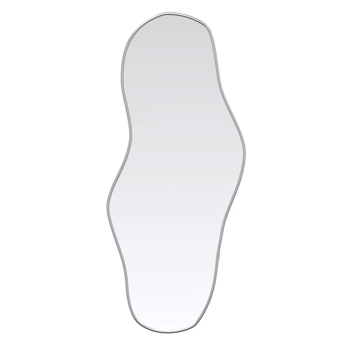 Specchio da Parete-Specchio a Muro-Specchio Decorativo Argento 80x35 cm