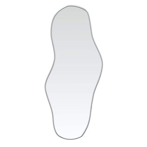 vidaXL Specchio da Parete Argento 90x40 cm