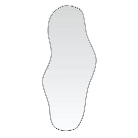 vidaXL Specchio da Parete Argento 90x40 cm