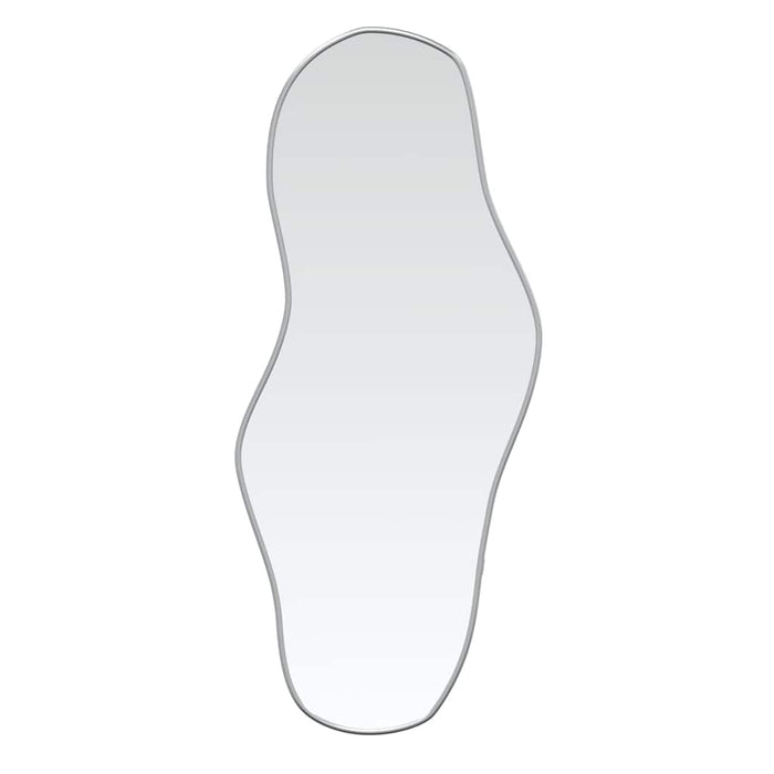 Specchio da Parete-Specchio a Muro-Specchio Decorativo Argento 90x40 cm