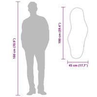 Specchio da Parete Argento 100x45 cm 348258